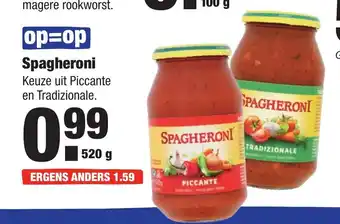 ALDI Spagheroni 520g aanbieding