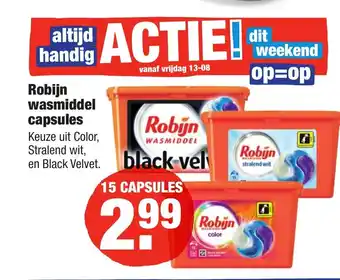 ALDI Robijn wasmiddel capsules aanbieding