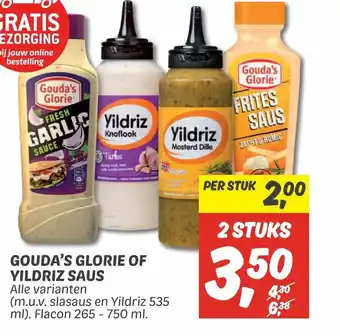 Dekamarkt Gouda's glorie of yildriz saus 265-750ml aanbieding