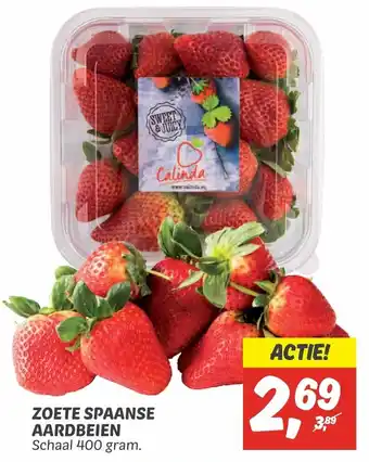 Dekamarkt Zoete spaanse aardbeien 400g aanbieding