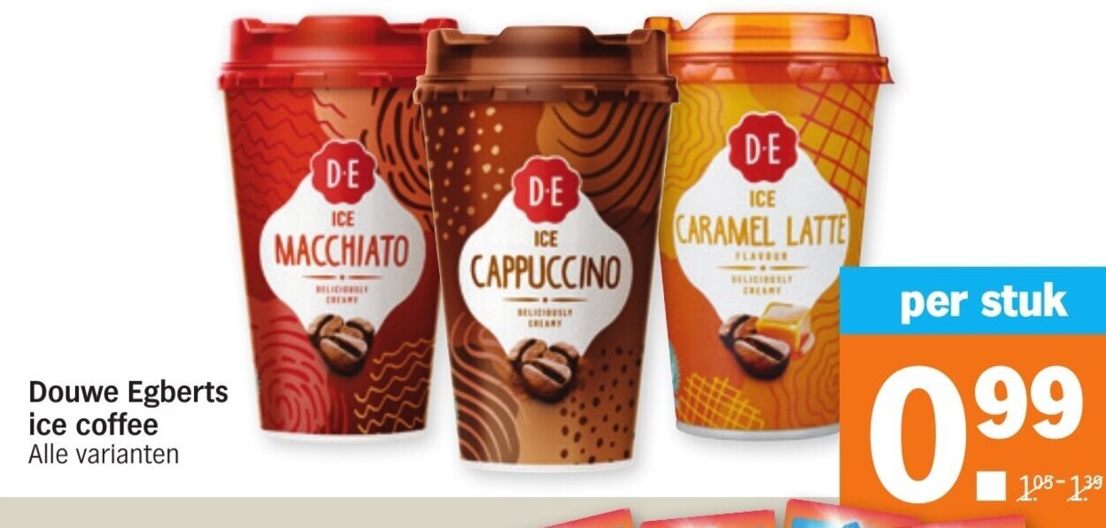 Douwe Egberts ice coffee aanbieding bij Albert Heijn