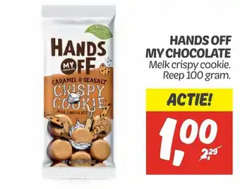 Dekamarkt Hands off my chocolate 100g aanbieding