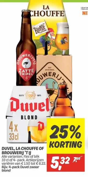 Dekamarkt Duvel, la chouffe of brouwerij t'ij aanbieding