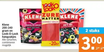 Albert Heijn Klene 200-340g en Look-O-Look hangzakjes aanbieding