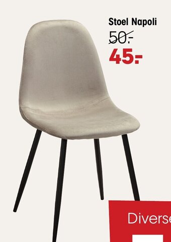 Kwantum Stoel napoli aanbieding