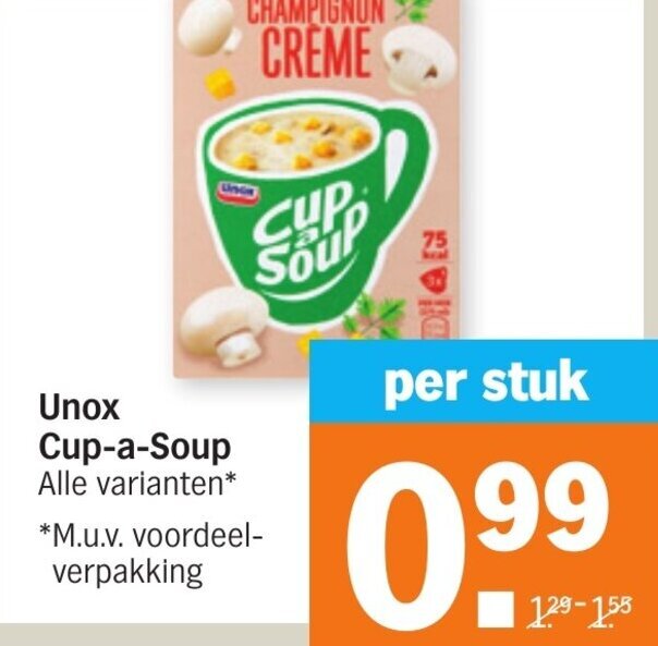 Unox CupaSoup aanbieding bij Albert Heijn