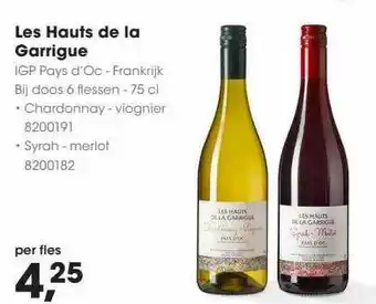 HANOS Les hauts de la garrigue igp pays d'oc aanbieding