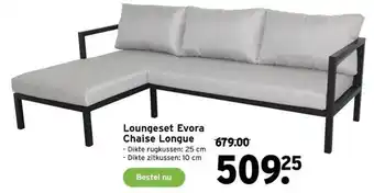 GAMMA Loungeset evora chaise longue aanbieding