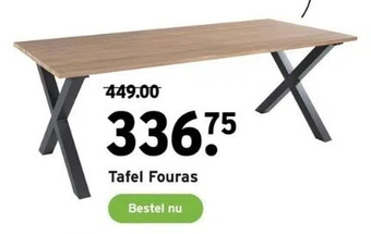 GAMMA Tafel fouras aanbieding