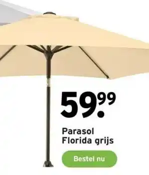 GAMMA Parasol florida grijs aanbieding