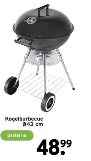 GAMMA Kogelbarbecue ø43 cm aanbieding