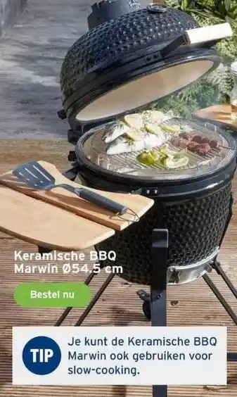 GAMMA Keramische bbq marwin ø54.5 cm aanbieding