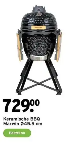 GAMMA Keramische bbq marwin ø45.5 cm aanbieding