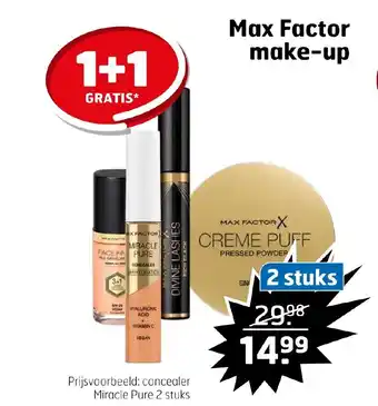 Trekpleister Max Factor make-up 2 stuks aanbieding