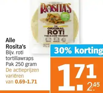 Albert Heijn Alle Rosita’s 250g aanbieding