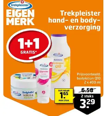 Trekpleister Hand- en body- verzorging 2 stuks aanbieding