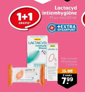 Trekpleister Lactacyd intiemhygiene 2 stuks aanbieding