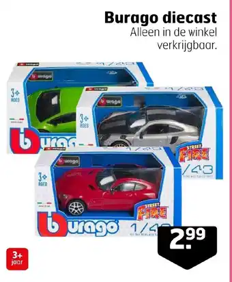 Trekpleister Burago diecast aanbieding