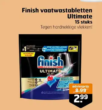 Trekpleister Finish vaatwastabletten Ultimate aanbieding