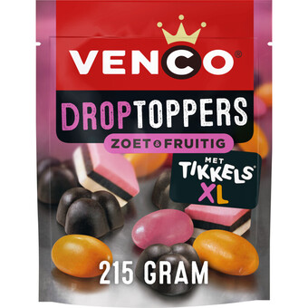 Albert Heijn Venco droptoppers zoet & fruitig xl aanbieding