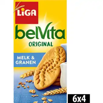 Albert Heijn Liga belvita melk & granen koekjes aanbieding