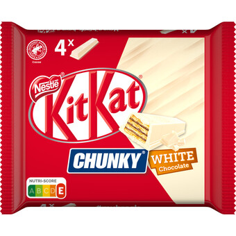 Albert Heijn Kitkat chunky white reep 4-pack aanbieding