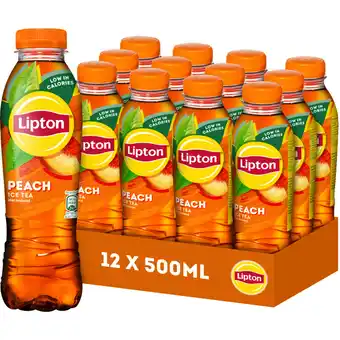 Albert Heijn Lipton peach ice tea tray aanbieding
