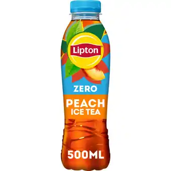 Albert Heijn Lipton peach ice tea zero sugar aanbieding