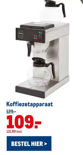 Makro Koffiezetapparaat aanbieding