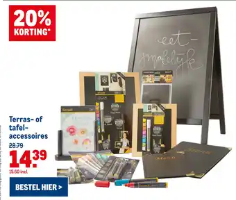 Makro Terras- of tafelaccessoires aanbieding