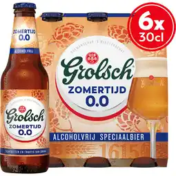 Albert Heijn Grolsch zomertijd 0.0% 6-pack aanbieding