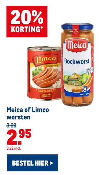 Makro Meica of Limco worsten aanbieding