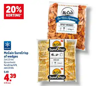 Makro McCain SureCrisp of wedges aanbieding