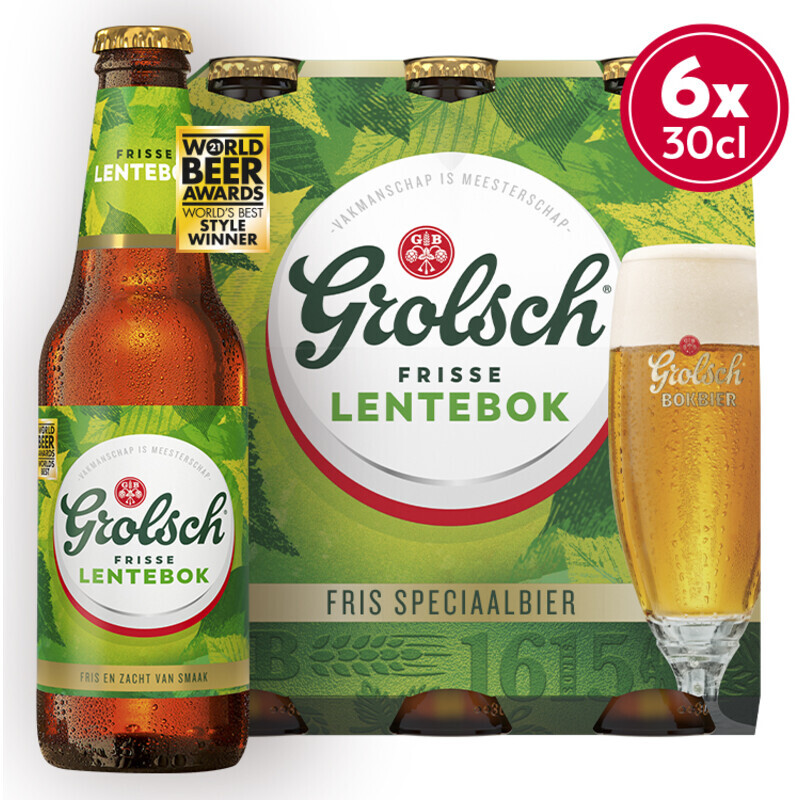 Albert Heijn Grolsch lentebok 6-pack aanbieding