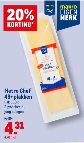 Makro Metro Chef 48+ plakken aanbieding