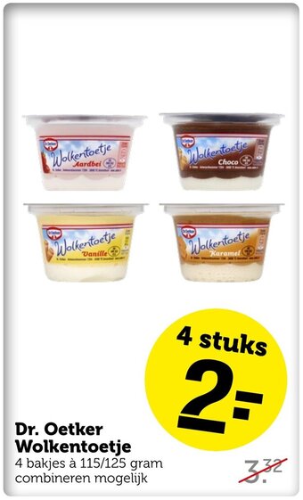 Coop Dr. Oetker Wolkentoetje aanbieding