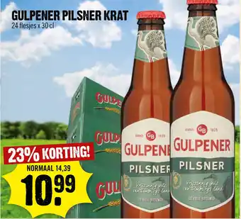 Dirck 3 Gulpener Pilsner Krat aanbieding