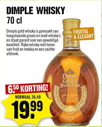 Dirck 3 Dimple Whisky aanbieding