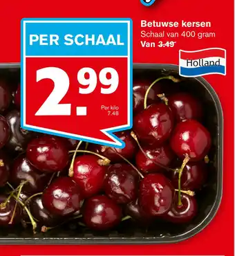 Hoogvliet Betuwse kersen aanbieding