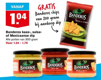 Hoogvliet Banderos kaas-, salsa- of Mexicaanse dip aanbieding