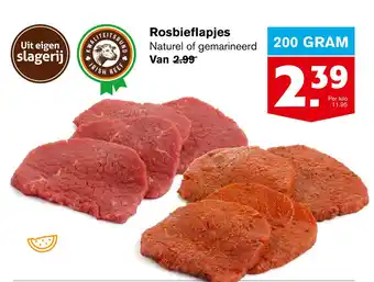 Hoogvliet Rosbieflapjes aanbieding