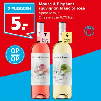 Hoogvliet Mouse & Elephant sauvignon blanc of rosé aanbieding