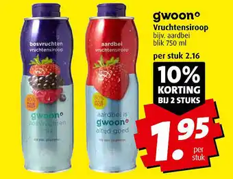 Boni gwoon Vruchtensiroop aanbieding