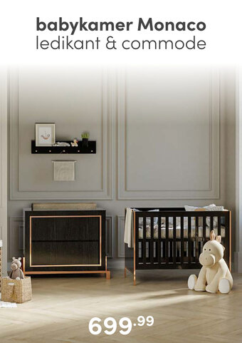 Baby & Tiener Babykamer Monaco ledikant & commode aanbieding