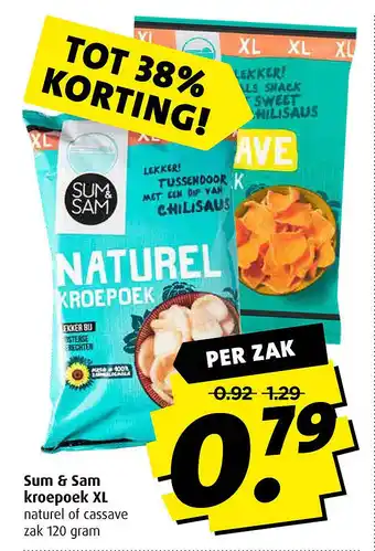 Boni Sum & Sam kroepoek XL aanbieding