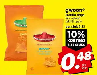 Boni gwoon Tortilla chips aanbieding