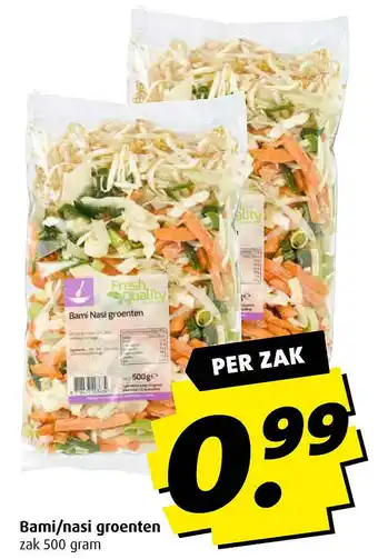 Boni Bami/nasi groenten aanbieding