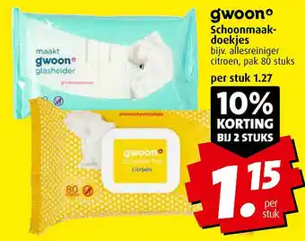 Boni gwoon Schoonmaakdoekjes aanbieding