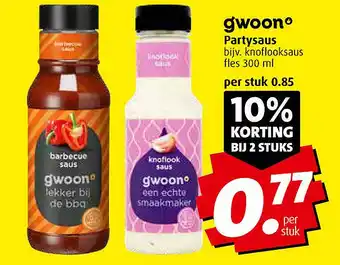 Boni Gwoon Partysaus aanbieding