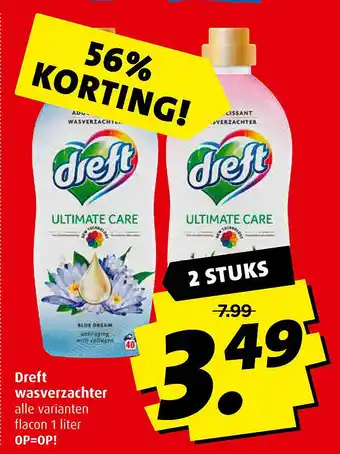 Boni Dreft wasverzachter aanbieding